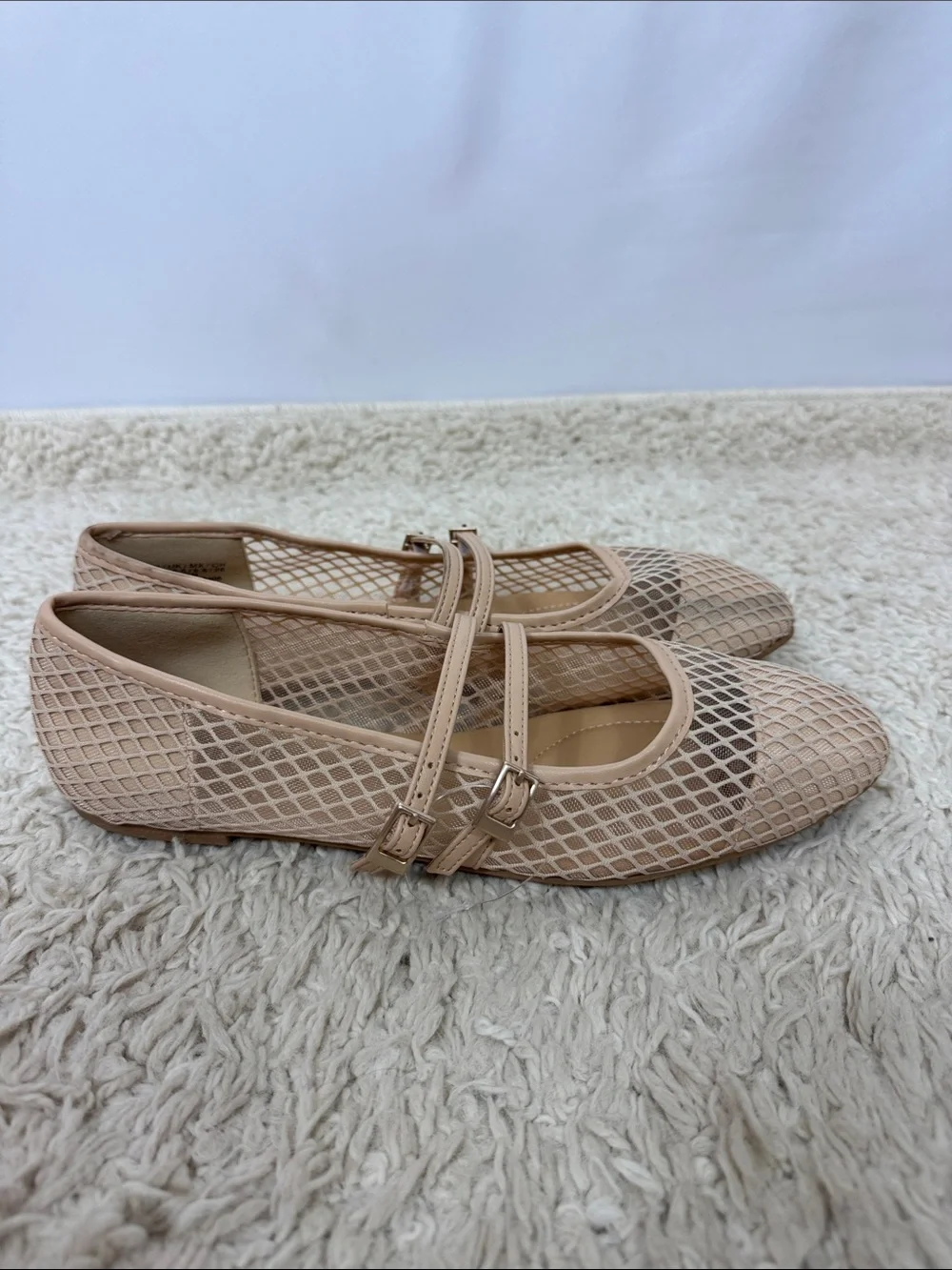 Kenneth Cole‎ Reaction Women’s Malibu Mary Jane Flat Size 8.5 Beige New